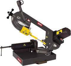 Dake - 8 x 5" Max Capacity, Manual Geared Head Horizontal Bandsaw - 262 & 196 SFPM Blade Speed, 110 Volts, 45°, 2 hp, 1 Phase - A1 Tooling