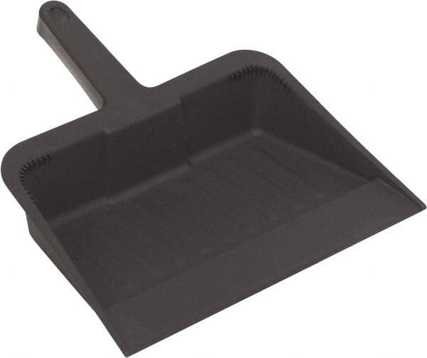 Harper Brush - 12" Wide x 7" Deep x 5" High Handheld Dustpan - Plastic Body, 5" Handle, Black - A1 Tooling