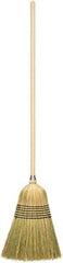 Harper Brush - 56" OAL Corn Bristle Broom - 39" Long Wood Handle, 17" Bristle Length, 14" Wide - A1 Tooling