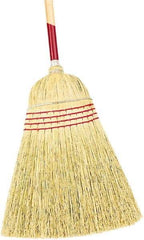 Harper Brush - 58" OAL Corn Bristle Broom - 40" Long Wood Handle, 18" Bristle Length, 18" Wide - A1 Tooling