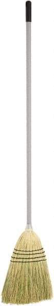 Harper Brush - 53-1/2" OAL Corn Blend Bristle Broom - 39" Long Metal Handle, 14-1/2" Bristle Length, 10" Wide - A1 Tooling