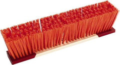 Harper Brush - 18" Rough Surface Synthetic Push Broom - 4" Bristle Length, Wood Block, Bolt-On Handle Connection, Handle Sold Separately - A1 Tooling