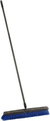 Harper Brush - 24" Medium Duty Synthetic Push Broom - 3" Bristle Length, Plastic Block, Threaded Handle Connection, Handle Included - A1 Tooling