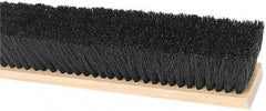 Harper Brush - 36" Medium Duty Tampico Push Broom - 3" Bristle Length, Wood Block, Threaded Handle Connection, Handle Sold Separately - A1 Tooling