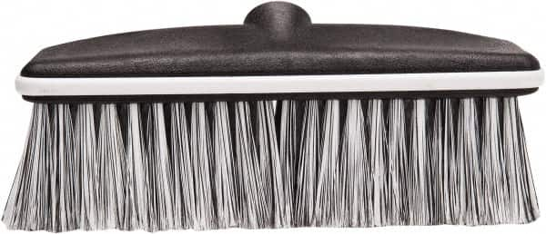 Harper Brush - 10" OAL, Vehicle Wash Brush Head - Black Flagged Plastic Bristles, 22-1/4" Trim Length, No Handle - A1 Tooling