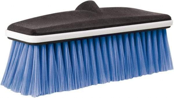 Harper Brush - 10" OAL, Vehicle Wash Brush - Black & Blue, Polyester Bristles, 2-1/4" Trim Length - A1 Tooling