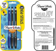 Paper Mate - 1mm Ball Point Ball Point Pen with Stylus - Black & Blue - A1 Tooling