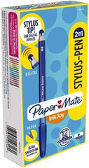 Paper Mate - 1mm Ball Point Ball Point Pen with Stylus - Blue - A1 Tooling