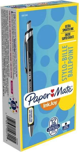 Paper Mate - 1mm Ball Point Retractable Ball Point Pen - Black - A1 Tooling