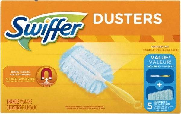 Swiffer - 6" Long Fiber Duster - 13" OAL, Light Blue - A1 Tooling