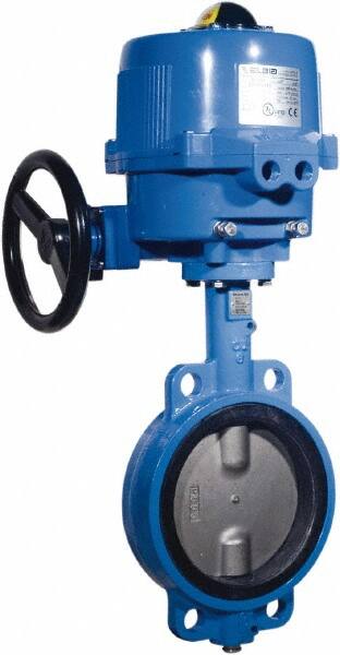 BONOMI - Actuated Butterfly Valves; Pipe Size: 2 (Inch); Actuator Type: Electric ; Style: Wafer ; Material: Cast Iron ; WOG Rating (psi): 200 ; Seat Material: EDPM - Exact Industrial Supply