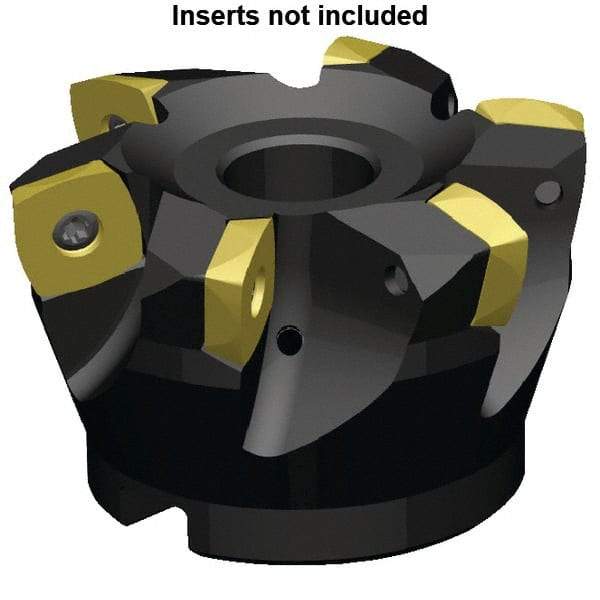 Kennametal - 11 Inserts, 125mm Cutter Diam, 3.5mm Max Depth of Cut, Indexable High-Feed Face Mill - 40mm Arbor Hole Diam, 63mm High, 7792VXE16 Toolholder, XE..160512.. Inserts, Series 7792VX - A1 Tooling