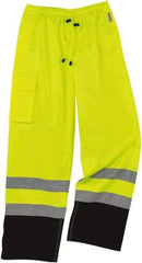 Ergodyne - Size 4XL, Lime, Rain Pants - 1 Pocket, Elastic Wrist - A1 Tooling