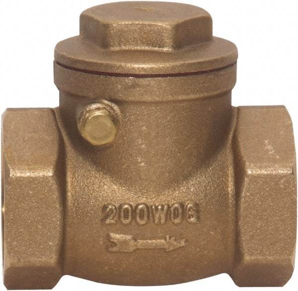 Value Collection - 1" Brass Check Valve - Check Swing, FNPT x FNPT, 200 WOG - A1 Tooling