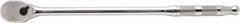 Proto - 1/4" Drive Pear Head Ratchet - Full Polish Chrome Finish, 9" OAL, 90 Gear Teeth, Long Handle, Reversible Flex Head - A1 Tooling