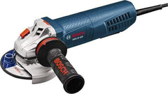 Bosch - 4-1/2" Wheel Diam, 11,500 RPM, Corded Angle & Disc Grinder - 5/8-11 Spindle, 120 Volts, 10 Amps - A1 Tooling