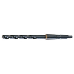 59/64 RHS / RHC HSS 118 Degree Radial Point General Purpose Taper Shank Drill - Steam Oxide - Exact Industrial Supply