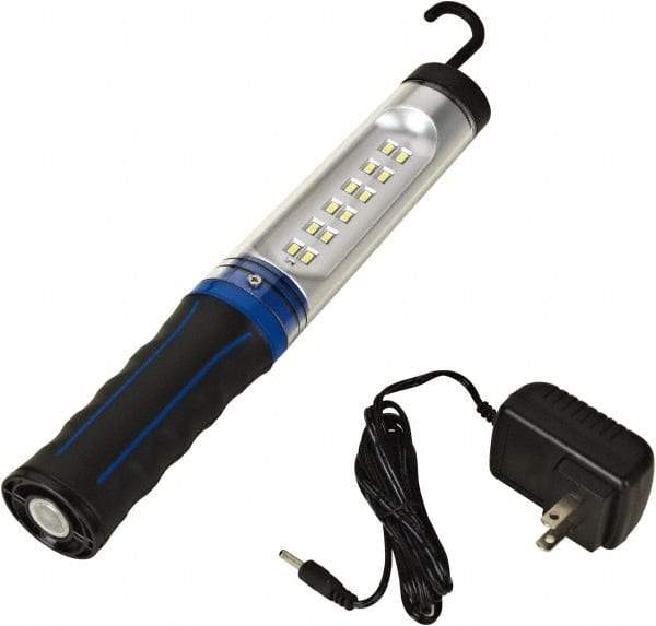 Value Collection - 12 VDC, 3 Watt, Cordless, LED Portable Handheld Work Light - 1 Head, 350 Lumens, ABS & Polycarbonate, 11-1/2" Long x 1-1/4" Wide x 1-5/8" High - A1 Tooling