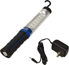 Value Collection - 12 VDC, 3 Watt, Cordless, LED Portable Handheld Work Light - 1 Head, 350 Lumens, ABS & Polycarbonate, 11-1/2" Long x 1-1/4" Wide x 1-5/8" High - A1 Tooling