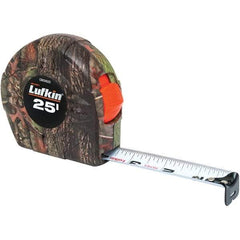 Lufkin - 25' x 1" Yellow Steel Blade Tape Measure - 1/16" Graduation, Inch Graduation Style, Camouflage ABS Plastic Case - A1 Tooling