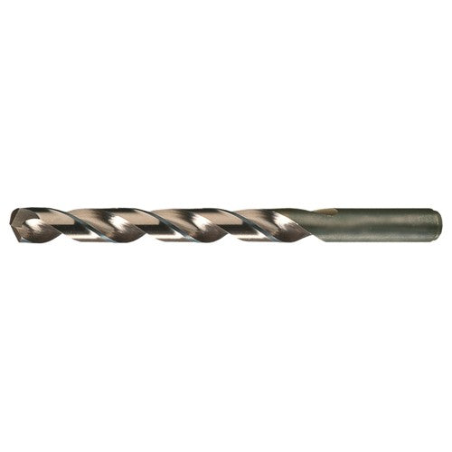 29/64 RHS / RHC HSS-CO 8% (M42) 135 Degree Split Point Heavy Duty Cobalt Drill - Straw / Gold Oxide - Exact Industrial Supply