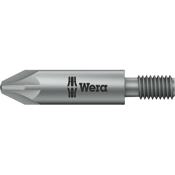 Wera - 5mm Drive, #2 Pozidriv Screwdriver Bit - 1-3/8" OAL - A1 Tooling