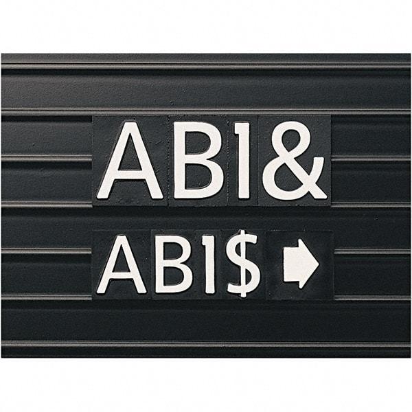 Quartet - 1" High x 8" Wide Alphanumeric Board Characters - Plastic, Includes (128) Characters - A1 Tooling