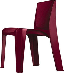 Made in USA - Polyethylene Plum Stacking Chair - Plum Frame, 21" Wide x 21" Deep x 30" High - A1 Tooling