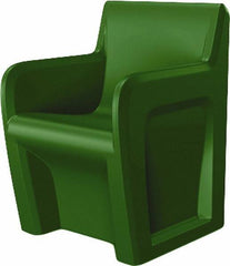 Made in USA - Green Polyethylene Guest Chair - 24" Wide x 33" High - A1 Tooling