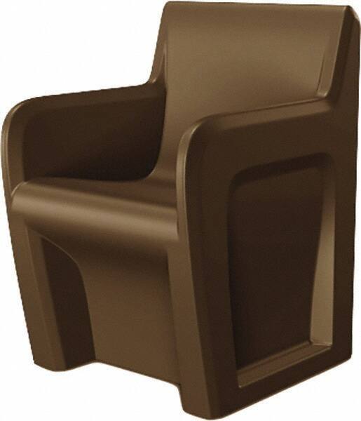 Made in USA - Brown Polyethylene Guest Chair - 24" Wide x 33" High - A1 Tooling