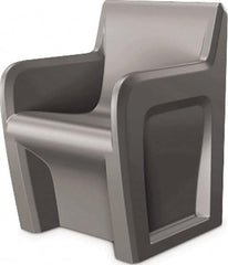 Made in USA - Grey Polyethylene Guest Chair - 24" Wide x 33" High - A1 Tooling