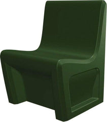 Made in USA - Green Polyethylene Guest Chair - 24" Wide x 33" High - A1 Tooling