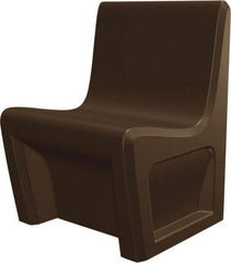 Made in USA - Brown Polyethylene Guest Chair - 24" Wide x 33" High - A1 Tooling