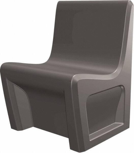 Made in USA - Grey Polyethylene Guest Chair - 24" Wide x 33" High - A1 Tooling