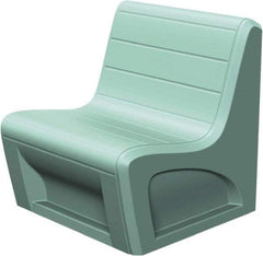 Made in USA - Green Polyethylene Guest Chair - 31" Wide x 33" High - A1 Tooling