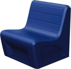 Made in USA - Slate Blue Polyethylene Guest Chair - 31" Wide x 33" High - A1 Tooling