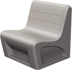 Made in USA - Grey Polyethylene Guest Chair - 31" Wide x 33" High - A1 Tooling