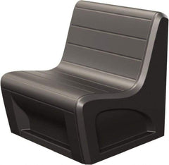 Made in USA - Black Polyethylene Guest Chair - 31" Wide x 33" High - A1 Tooling