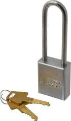 American Lock - 3" Shackle Clearance, Keyed Alike A5102 Padlock - 1/4" Shackle Diam, Steel - A1 Tooling