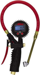 Milton - 0 to 255 psi Digital Dual Head Tire Pressure Gauge - AAA Battery, 15' Hose Length - A1 Tooling