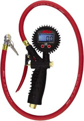 Milton - 0 to 255 psi Digital Ball Foot with Clip Tire Pressure Gauge - AAA Battery, 36' Hose Length - A1 Tooling