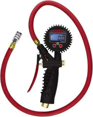 Milton - 0 to 255 psi Digital Kwik Grip Safety Tire Pressure Gauge - AAA Battery, 36' Hose Length - A1 Tooling