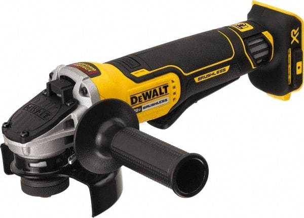 DeWALT - 4-1/2" Wheel Diam, 9,000 RPM, Cordless Angle & Disc Grinder - 5/8-11 Spindle, 20 Volts - A1 Tooling