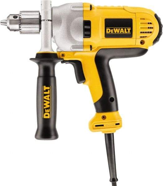 DeWALT - 1/2" Keyed Chuck, 1,250 RPM, Mid-Handle Grip Electric Drill - 10.5 Amps, Reversible - A1 Tooling