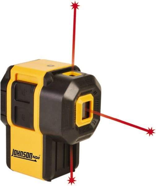 Johnson Level & Tool - 3 Beam 100' Max Range Self Leveling Dot Laser Level - Red Beam, 1/8" at 30' Accuracy - A1 Tooling