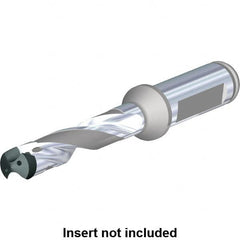 Kennametal - Series KenTIP FS, Head Connection ZD, 12xD, 25mm Shank Diam, Drill Body - 56mm Drill Body Length to Flange, KTFS Toolholder, 25mm Nose Diam, 398mm OAL, 398mm Drill Body Length, 328.5mm Flute Length, Flatted Straight Shank - A1 Tooling