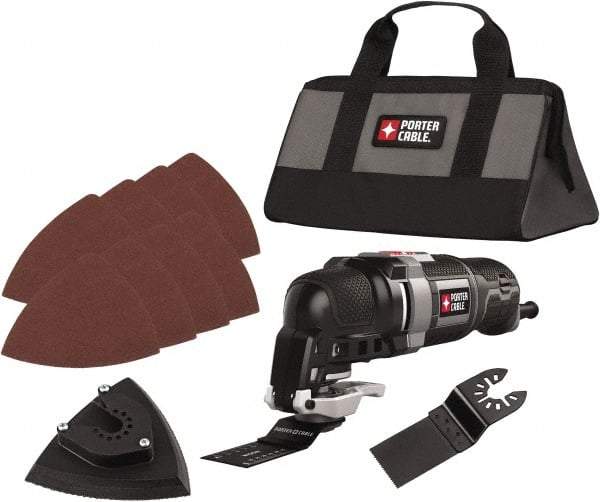 Porter-Cable - 120 Volt Electric Multi-Tool Kit - 10,000 to 22,000 RPM, 3 Amps - A1 Tooling