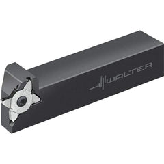 Walter - 6mm Max Depth of Cut, Indexable Grooving Tool Holder - 19.05mm Shank Height, 19.05mm Shank Width, 150mm OAL - A1 Tooling