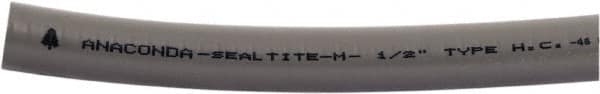 Anaconda Sealtite - 2" Trade Size, 50' Long, Flexible Liquidtight Conduit - Galvanized Steel & PVC, 2" ID, Gray - A1 Tooling