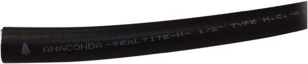 Anaconda Sealtite - 2" Trade Size, 100' Long, Flexible Liquidtight Conduit - Galvanized Steel & PVC, 2" ID, Black - A1 Tooling